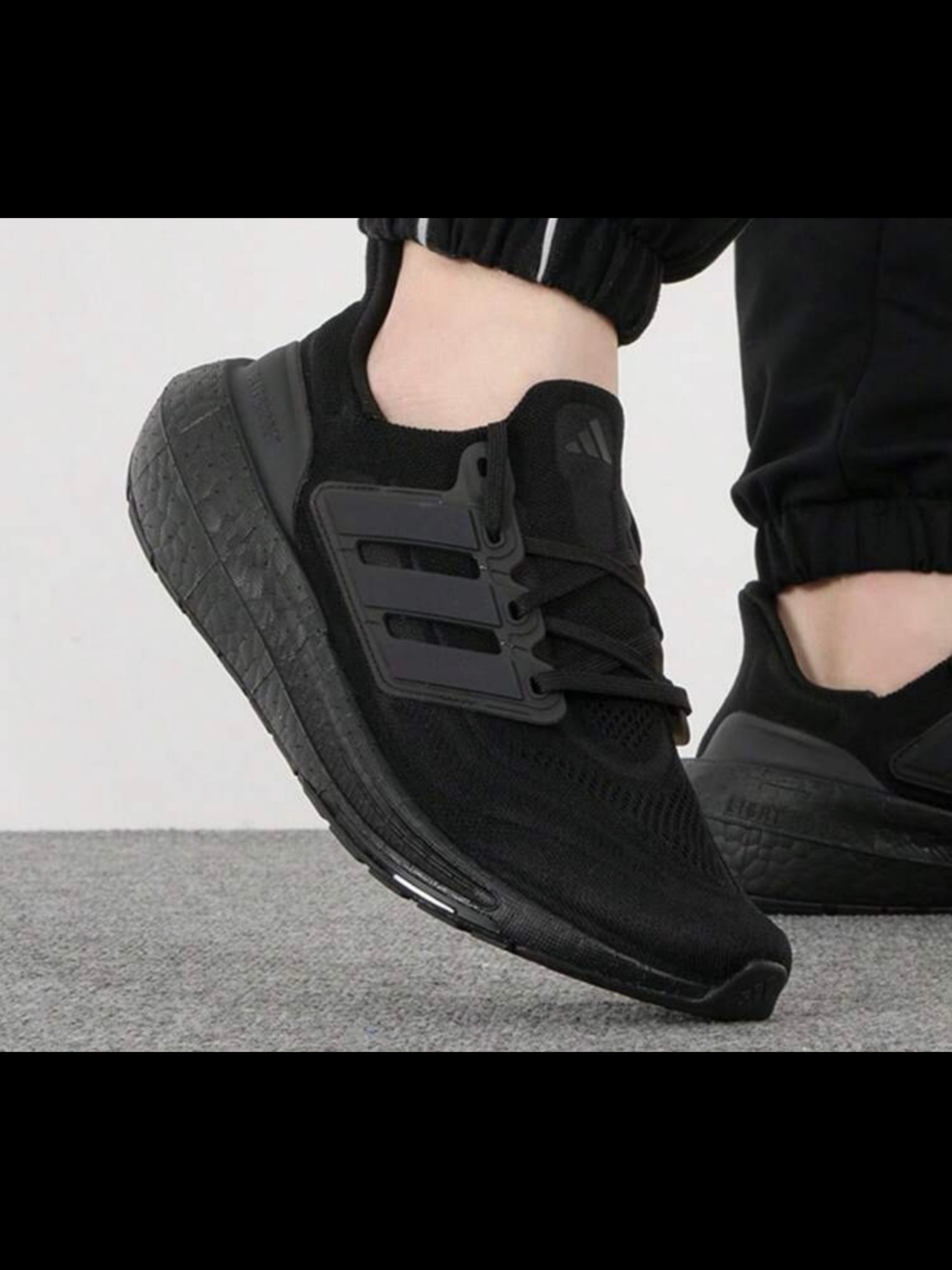 ADIDAS ULTRABOOST Black Athletic Running Shoes